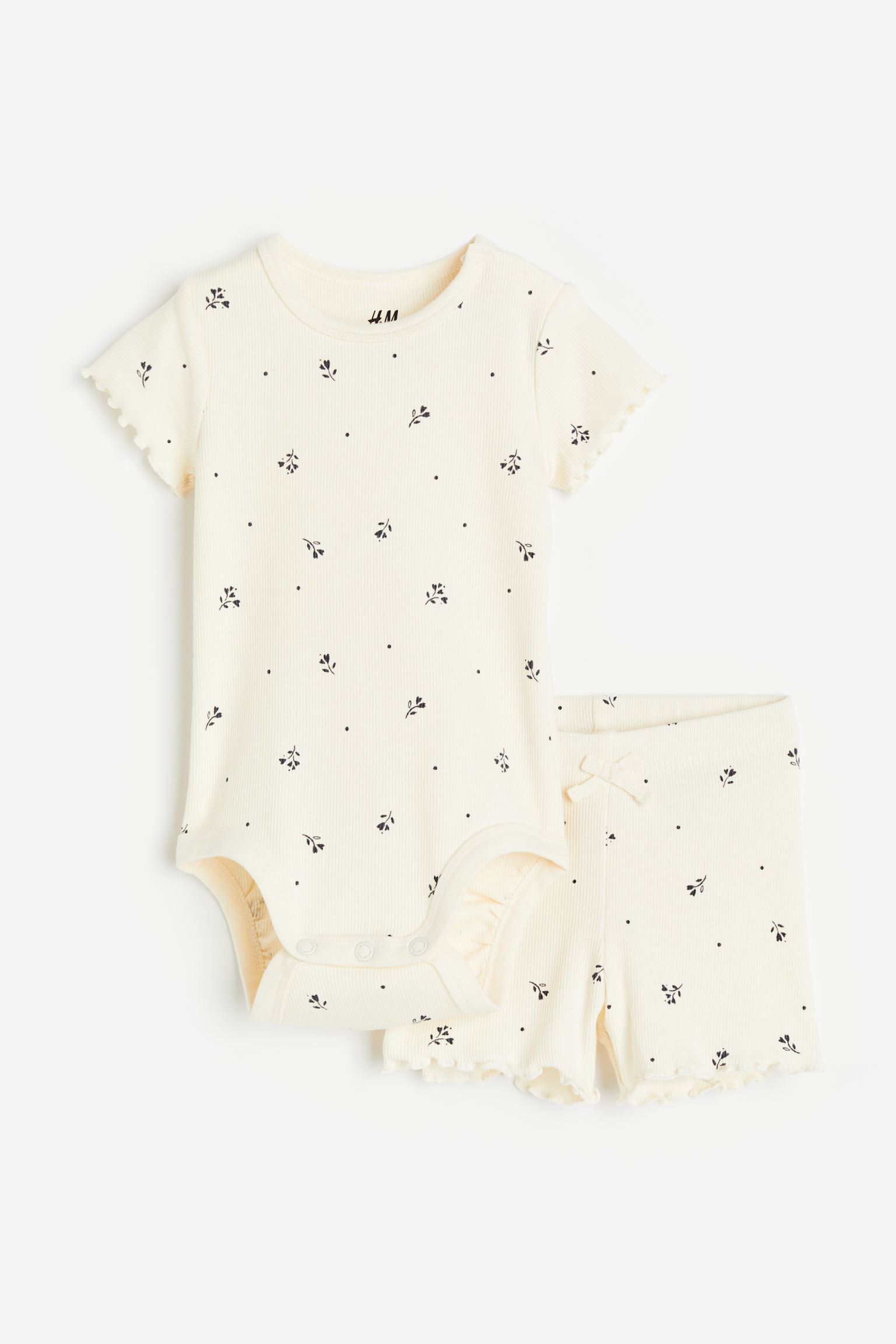 

2-piece ribbed cotton set