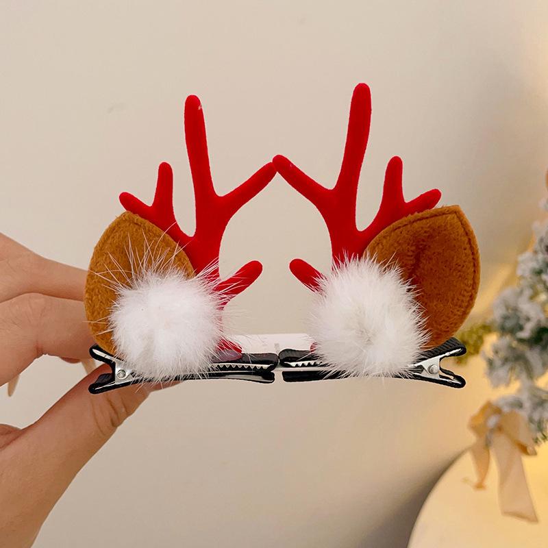 Children's Christmas Reindeer Headband - Cute Holiday Hair Accessory for Photos
