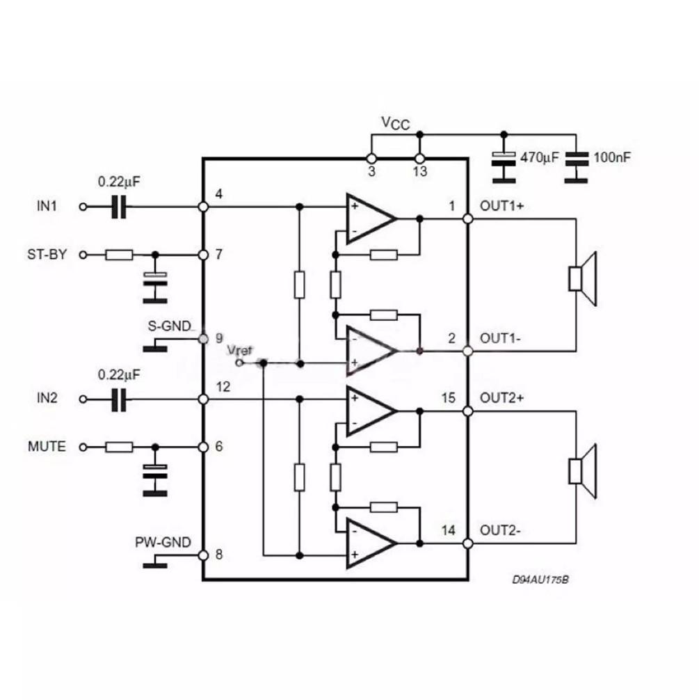TDA7297 DC 12V Digital Power Amp Lifier 2.0 Kit Dual Channel Electronic DIY