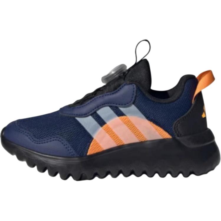 

New Adidas Activefle Anti-Slip Wear-Resistant Low-Top Kids Running Shoes Black And White Navy Kids IH8723 35
