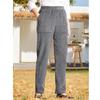 2026 New Women's Solid Color Elastic Waist Corduroy Straight Leg Casual Pants