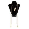 Salircon Fashion Exquisite Imitation Pearl Tassel Pendant Choker Necklaec for Women Elegance Charm Long Chest Chain Jewelry Gift