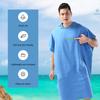 Poncho de surf, toalla cambiante, bata de secado rápido con capucha, manta de playa de microfibra, toalla de baño, toalla de natación