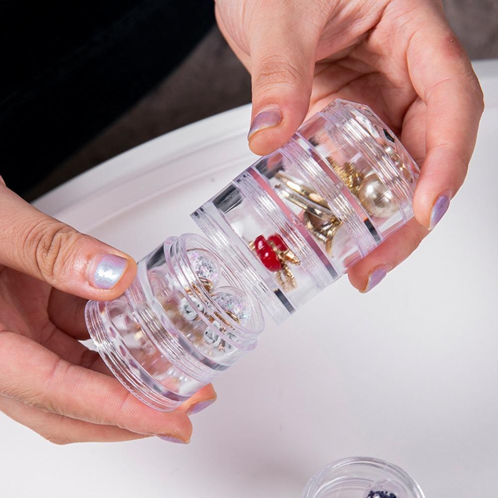 Cover Clear for Bracelet Earrings Eye Cream Box Face Cream Box Jewelry Storage Box Makeup Organizer