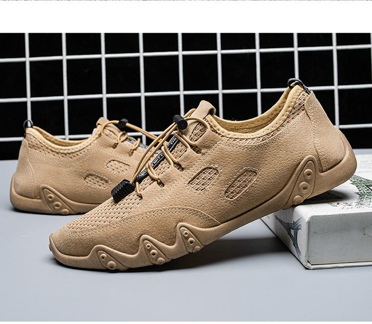 

Men s shoes new spring and summer breathable mesh casual shoes fashion with trendy shoes 44 хаки