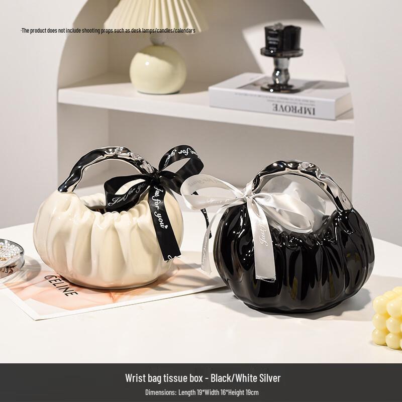 

Stylish Ceramic Handbag Tissue Box