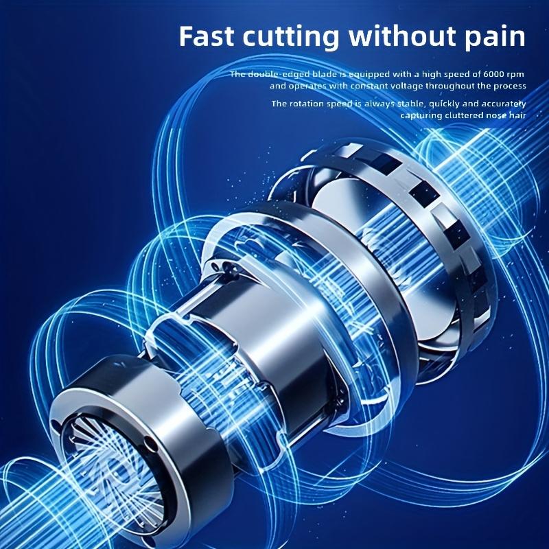 Per USB wiederaufladbarer Nasen- und Augenbrauenhaarschneider für Männer und Frauen – Edelstahlkopf, schmerzfreie und mühelose Haarpflege, 250 mAh Lithiumbatterie