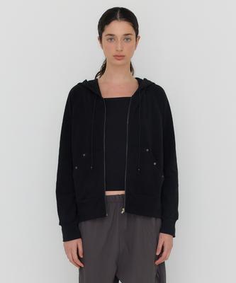 Moletom com Zíper e Studs Dearstalker Yuna - Preto