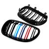MAGICKIT Gloss Black M Color Front Kidney Grille Grill For 2003-10 BMW E60 E61 525i 535i RDMEV1