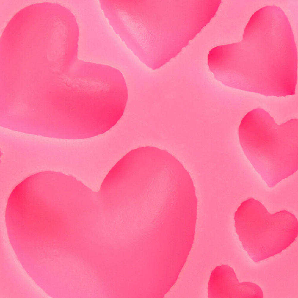 3D Diy Heart Fondant Mold Silicone Cake Decorating Craft Sugar Chocolate Mould