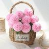 5Pcs Silk Ball Chrysanthemum Wedding Artificial Flower Decor Vase Box Home Room Scrapbooking Flower Gift Arrangement Accessories