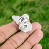 Sterling Silver Round Rainbow Moonstone Stone Promise Stackable Wife Flower Ring