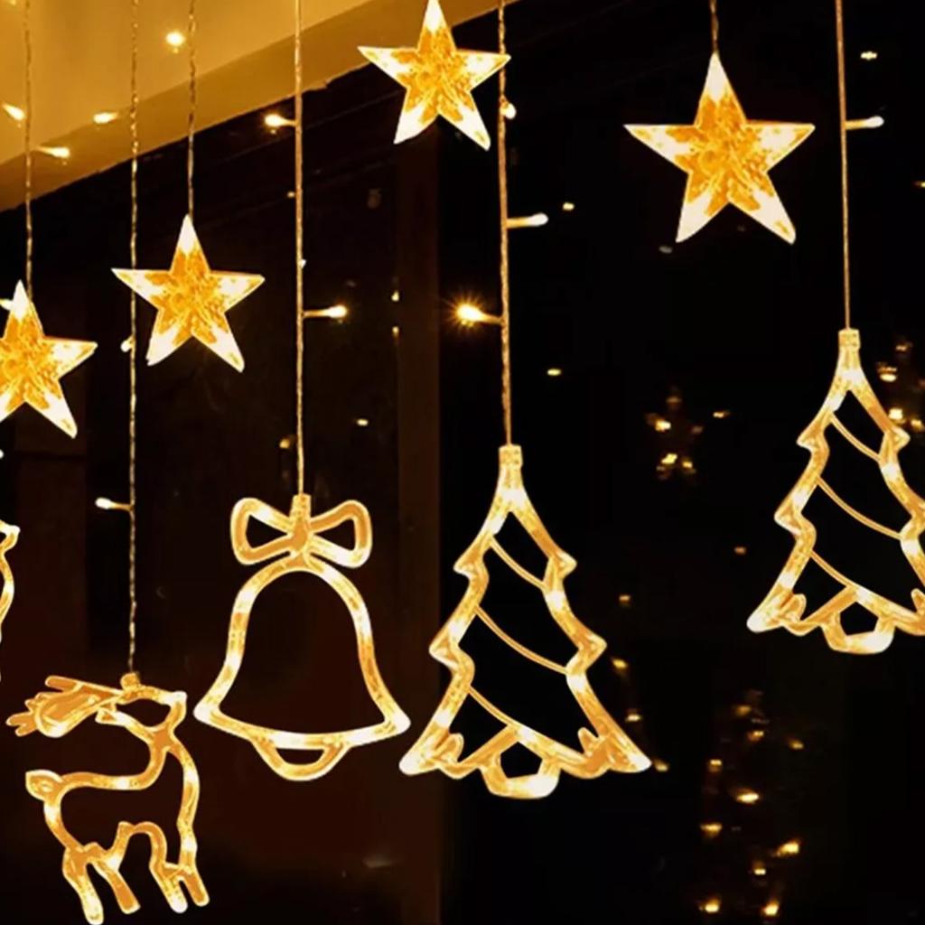 LED Curtain Light IP43 Water Resistant Romantic Decorative USB Curtain String Lamp for Bedroom Livin