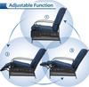 YODOLLA Garden Reclining Chair Adjustable 3 Positions - 150kg Capacity, With Removable Cushion - Foldable - Navy Blue