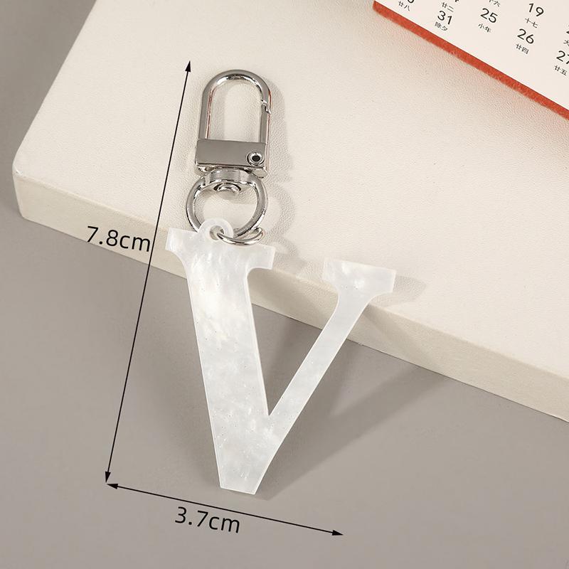 Simple Letters Keychain Backpack Pendant Keyring Bag Hanging Decoration Accessories Gift