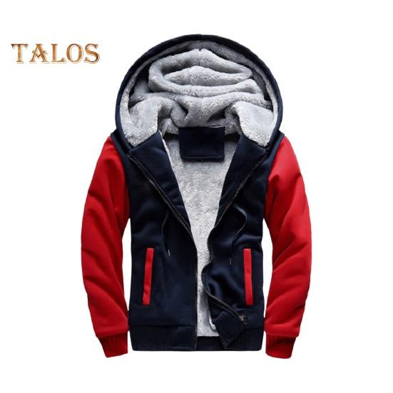 

Мужская осенне-зимняя толстовка с капюшоном, толстая флисовая подкладка, длинные рукава, верхняя одежда с большими карманами, эластичные манжеты контрастного цвета, бейсбольная куртка на шнурке M красный