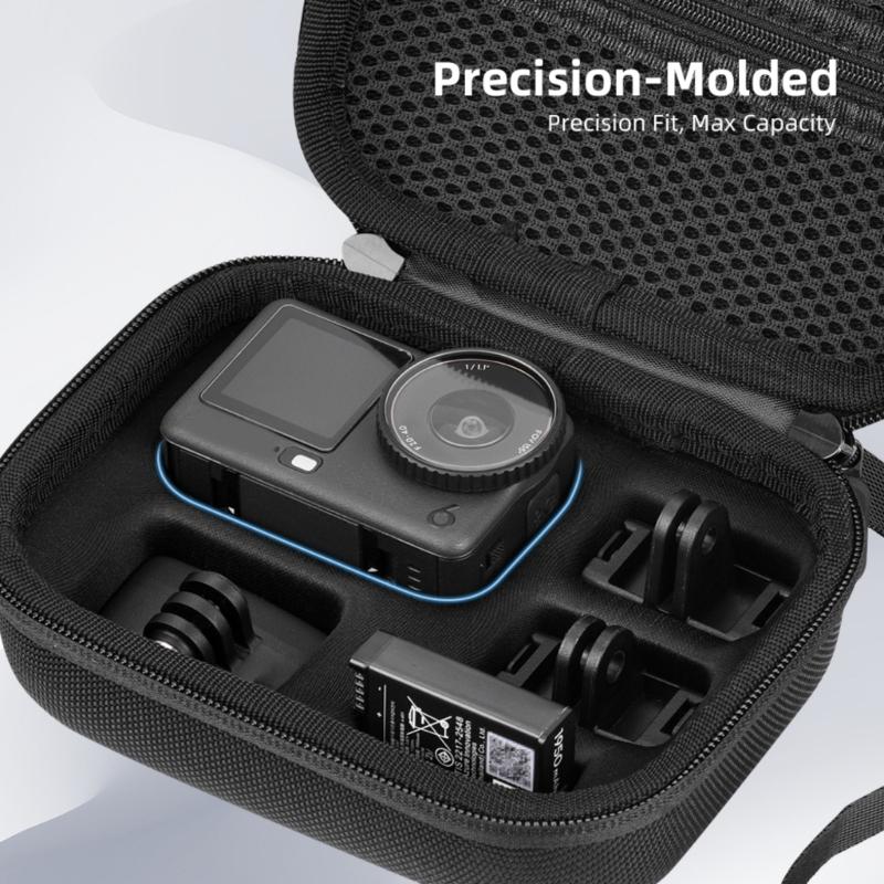 Water Resistant Protective Storage Bag With Organized Compartment for Action 6 Camera Gear Accessories Travel