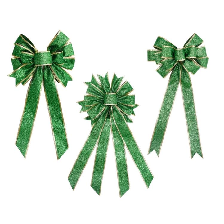Holiday Bows for Front Door Wreath Decorations Tree Top Bow Ornament