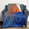 1pc Spiral Path Blanket, Lightweight Flannel Throw Blanket for Sofa, Bed, Travel, Camping, Living Room, Office, Couch, Chair, and Bed