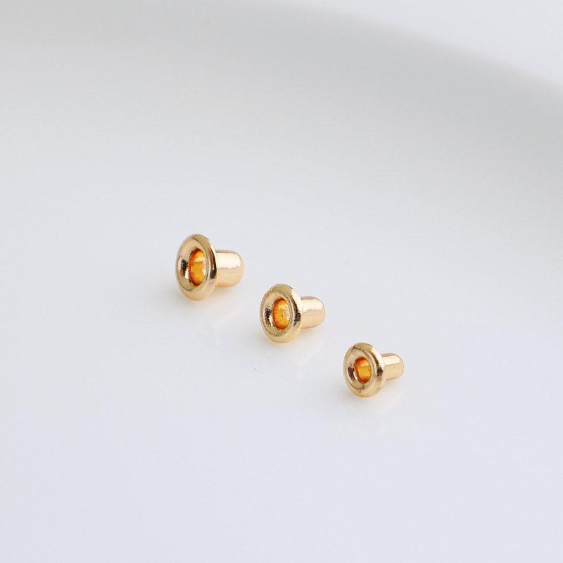 14K Goldplattierter Spacer-Stöpsel für Perlen mit großem Loch - Verschleißfeste High-End DIY Schmuckkomponente