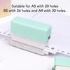 ABS Loose Leaf Punching Machine Practical Manual Puncher Handheld Mini Puncher  Paper Crafting