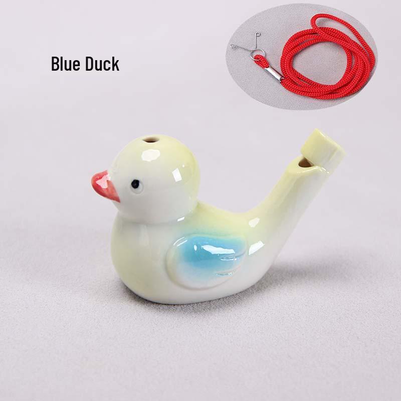 Keramisk Vattenfågel Ocarina Visselpipa - Barns Musikinstrument & Turist Hantverk