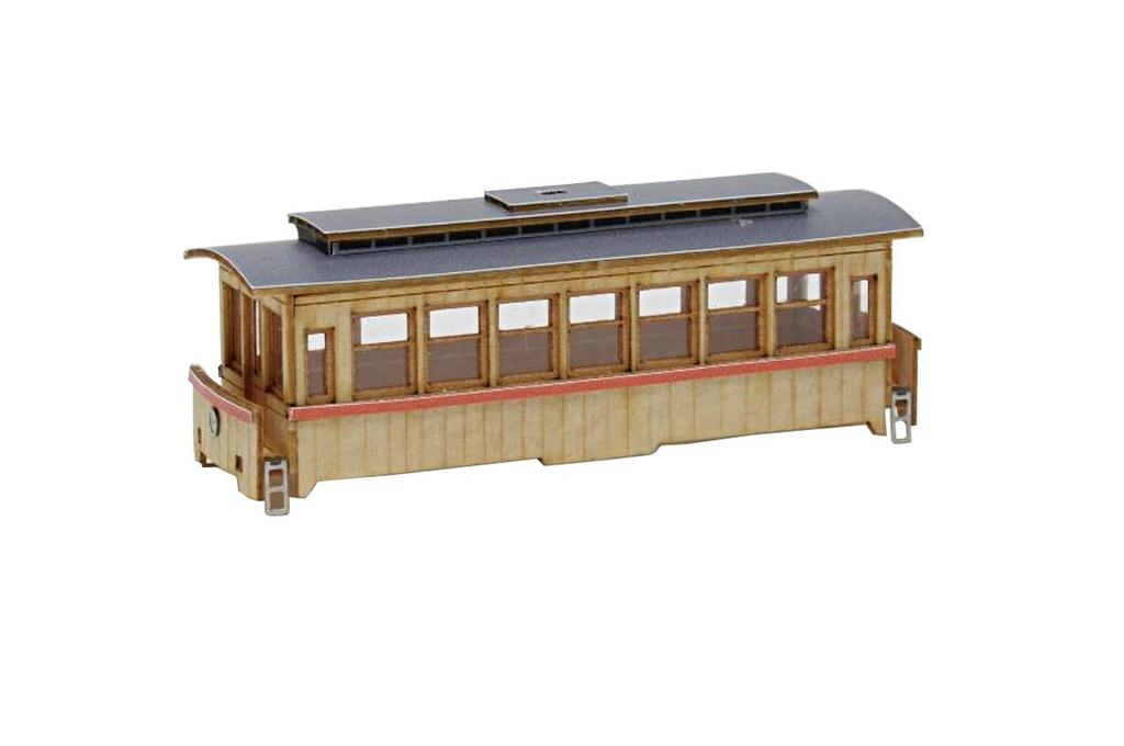 Woody Joe N gauge wooden train series 5 nostalgic wooden train & locomotive passenger car 2 model railroad passenger car