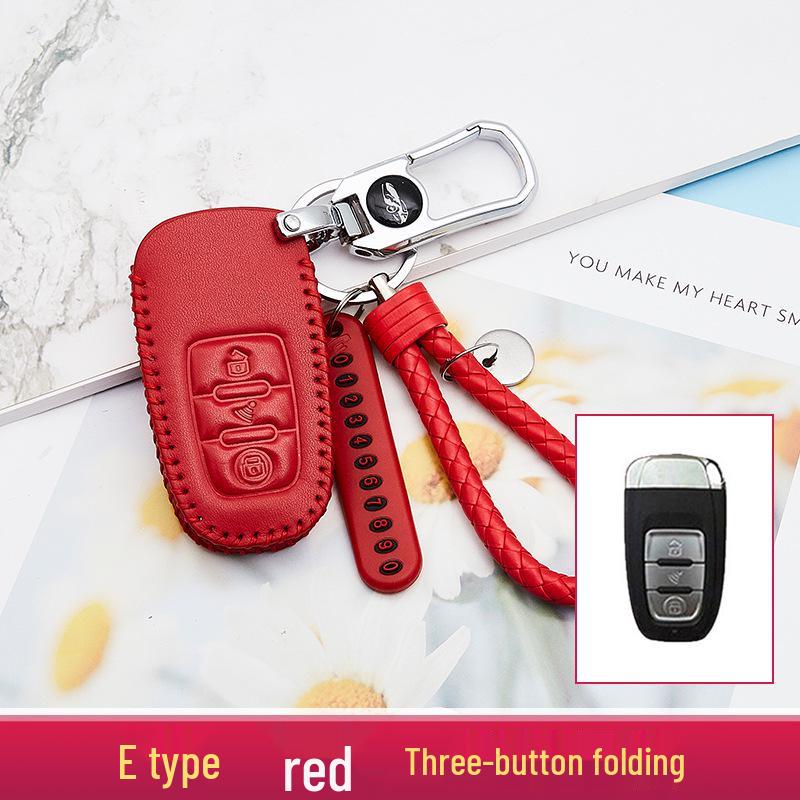 2020 Model Enhanced Car Key Case and Keychain