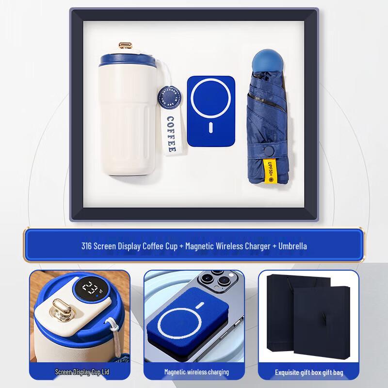 Smart 316 Stainless Steel Thermal Mug with LED Display