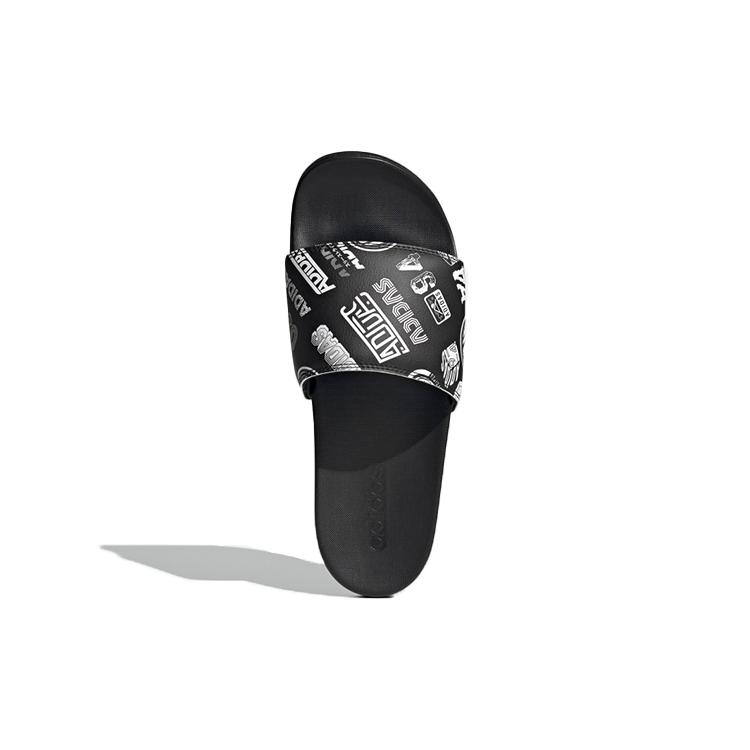 Adidas Adilette Comfort Slide 'All Over Logos Black' FZ1750