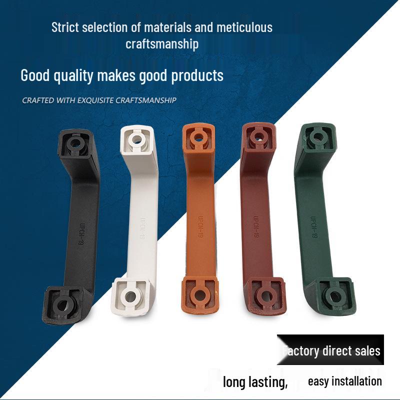 Resin Exterior Square Nylon Handle UPCN21/19/26/27/28 - Black/White/Metallic/Red/Green.