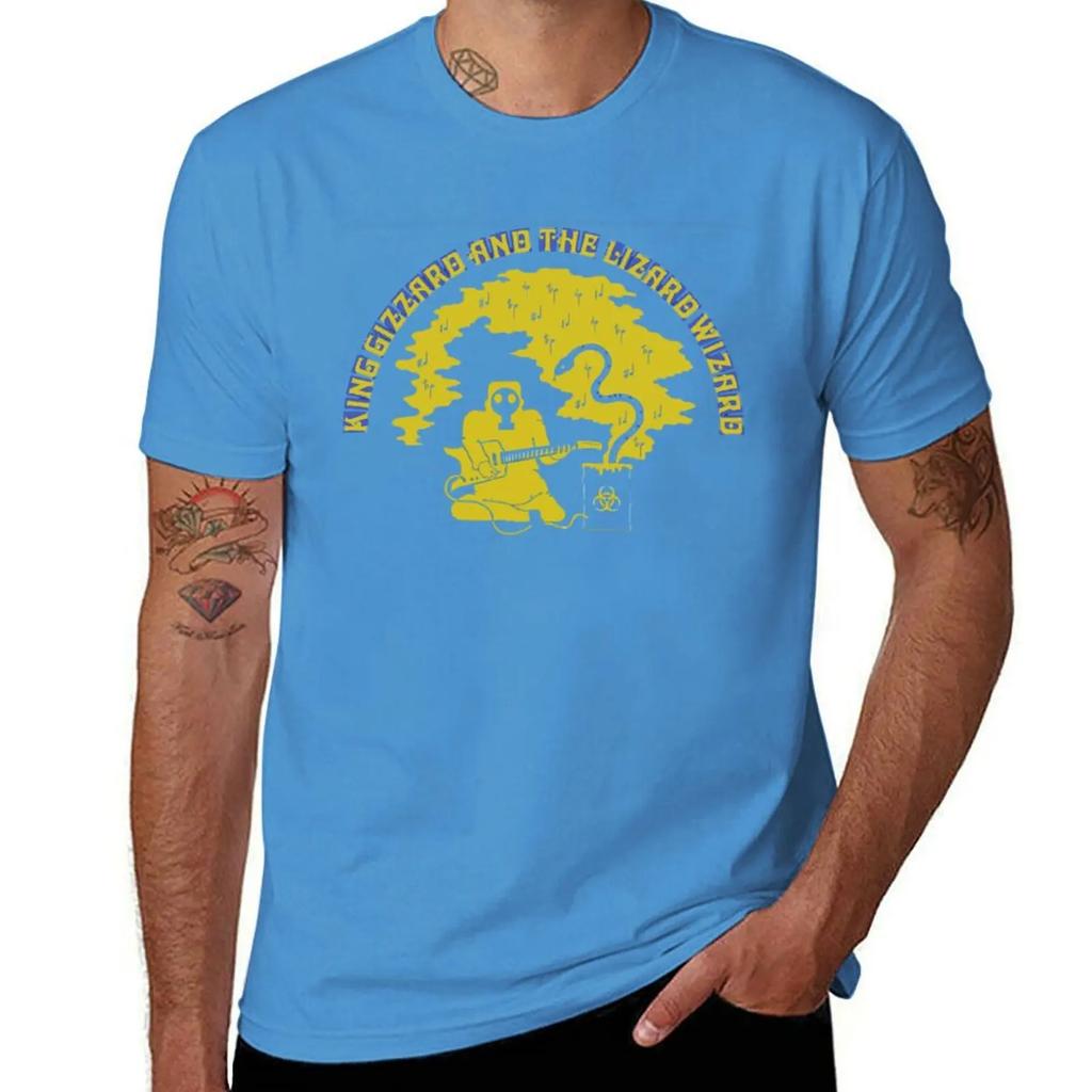 King Gizzard And the Lizard Wizard Flying Microtonal Banana T-Shirt Anime Figures Tee Shirts for Men