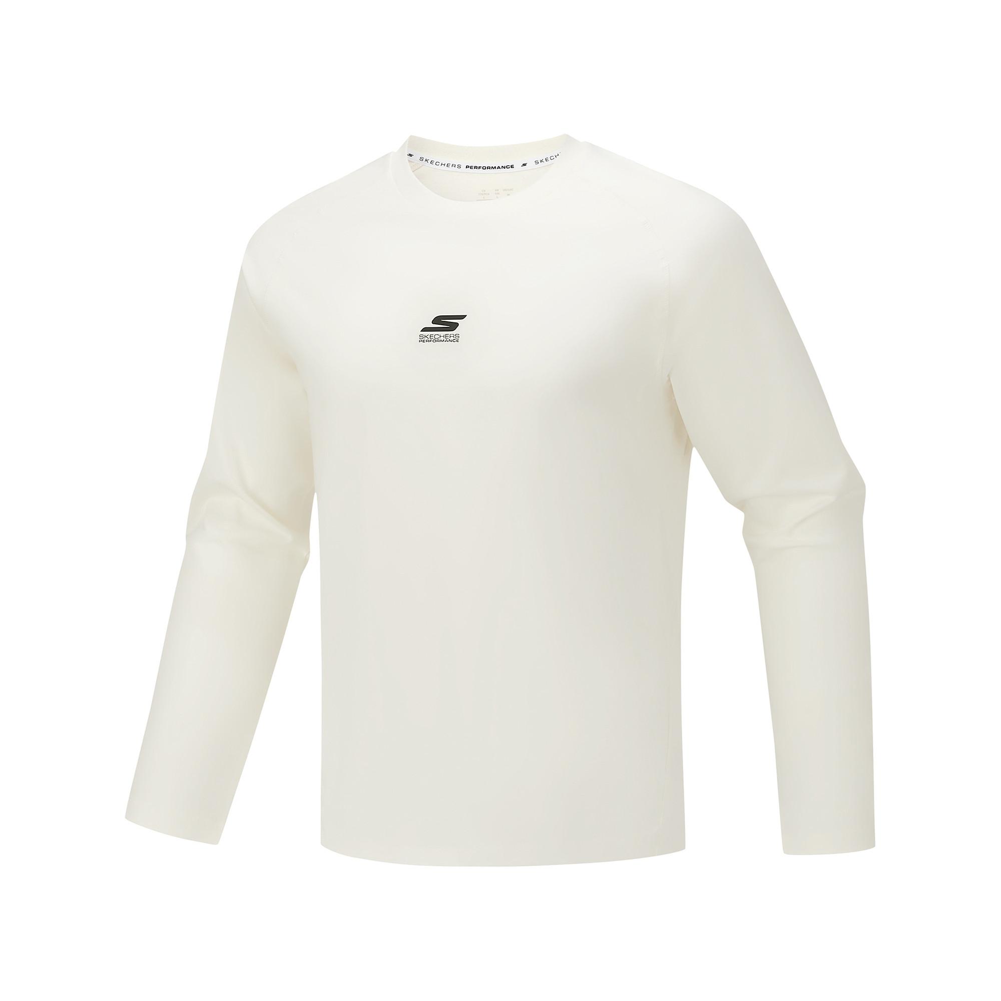 Skechers Sweat-Absorbing Breathable Pullover Round Neck Knitted Long Sleeve T-Shirt Men tops P226M021-0074 L