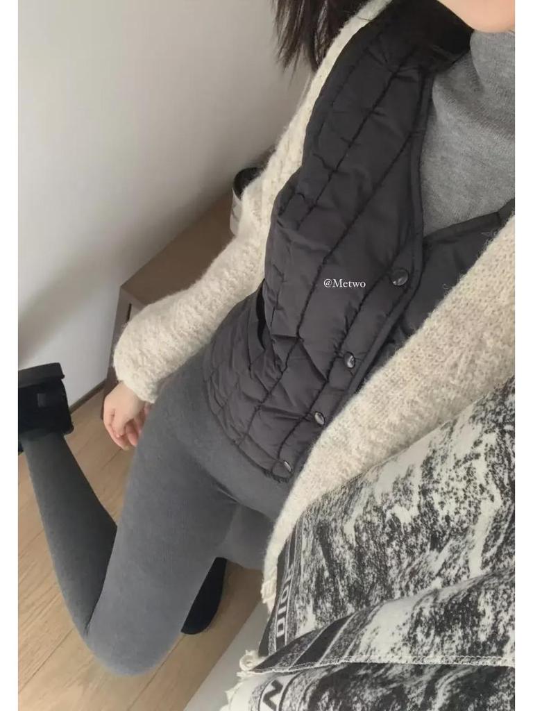 METWO Damen Winddichte Schlankmachende Fleeceweste für Herbst und Winter