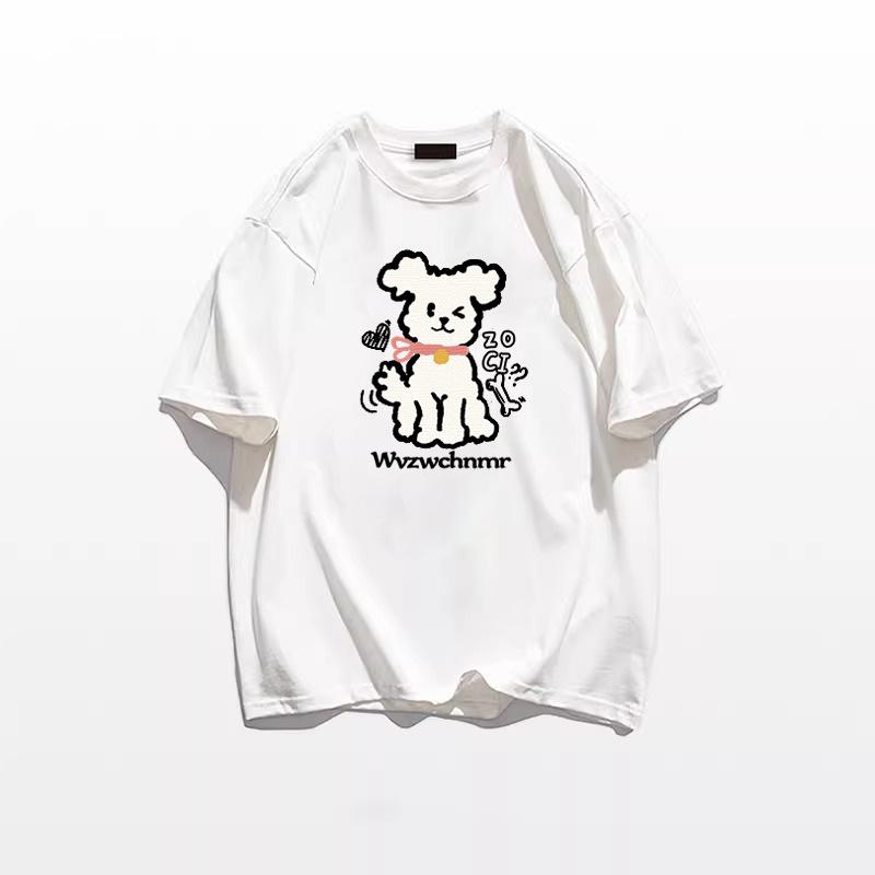 

Женская футболка оверсайз в корейском стиле, национальный тренд, чистый хлопок, дизайн 2025 года 3XL