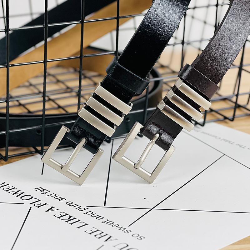 Korean Fashion Slim Belt Versatile Premium Female Pu Simplicity Business