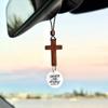 Handgefertigter NFC Bibelkreuz-Anhänger Holzkreuz Auto-Spiegel-Hänger Schmuck Geschenk