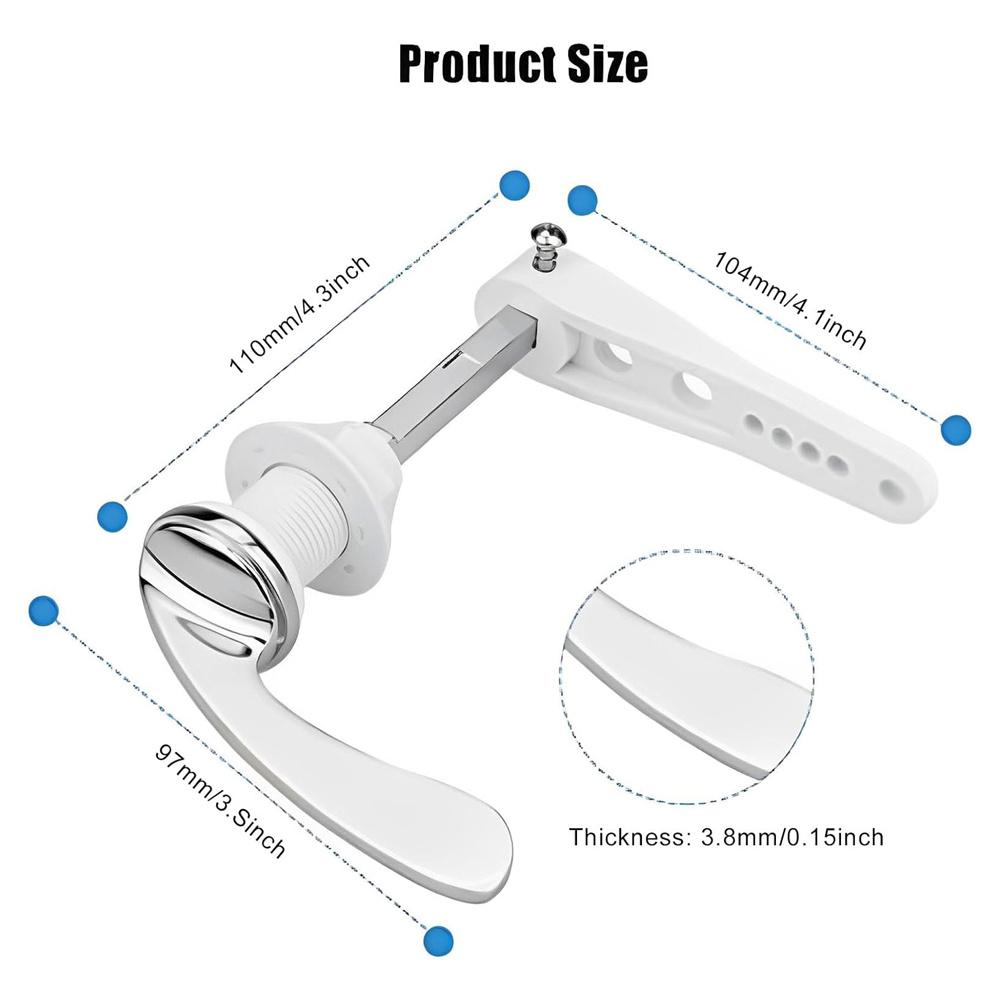New Universal Toilet Flush Handle Lever Arm Kit Replacement For WC Cistern Tank