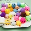 Non-Toxic 35Pcs Soft Glue Stress Relief Toys Cute Animal Finger Silicone Fidget Toys Pinching Joy Pressing Release Decompression Toy Gifts