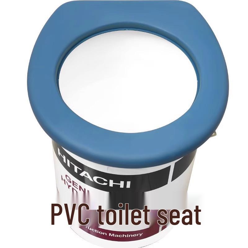 Cojín de Asiento de Inodoro Universal Suave e Impermeable para Ancianos - Cubierta de Espuma Simple para Cubo e Inodoros Secos.