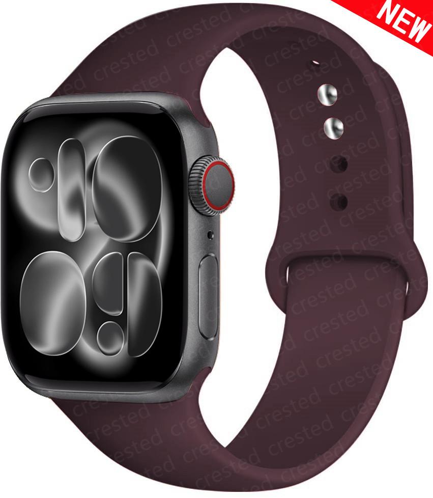 Silicone strap For Apple Watch 11 band 44mm 40mm 49mm 45mm 41mm 38 46mm 42mm correa bracelet iWatch series 9 8 7 6 SE ultra 2 3