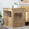 VidaXL Hundeboxmöbel, Holzwerkstoff, Artisan Eiche, 64,5 × 80 × 71 cm