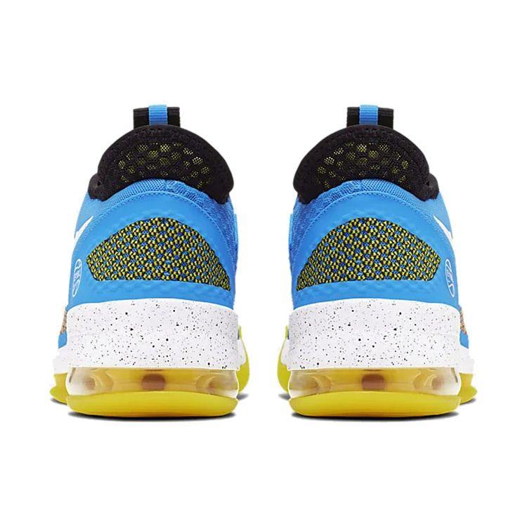 Nike Air Force Max Low Fashion Versatile Non-Slip Lightweight Low-Top Basketball Shoes Men Sneaker Blue Yellow BV0652-400