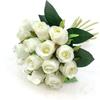 Artificial Silk 18heads Rose Fake Flower Bouquet Wedding Party Home Bridal Decor