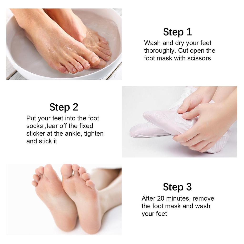 Coconut Oil Foot Masks-Hydrating Foot Balm for Dry Cracked Feet - Foot Care for Women and Men,5 Pairs
