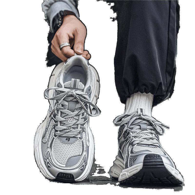 Big head and wide feet summer new mesh running sneakers dad shoes