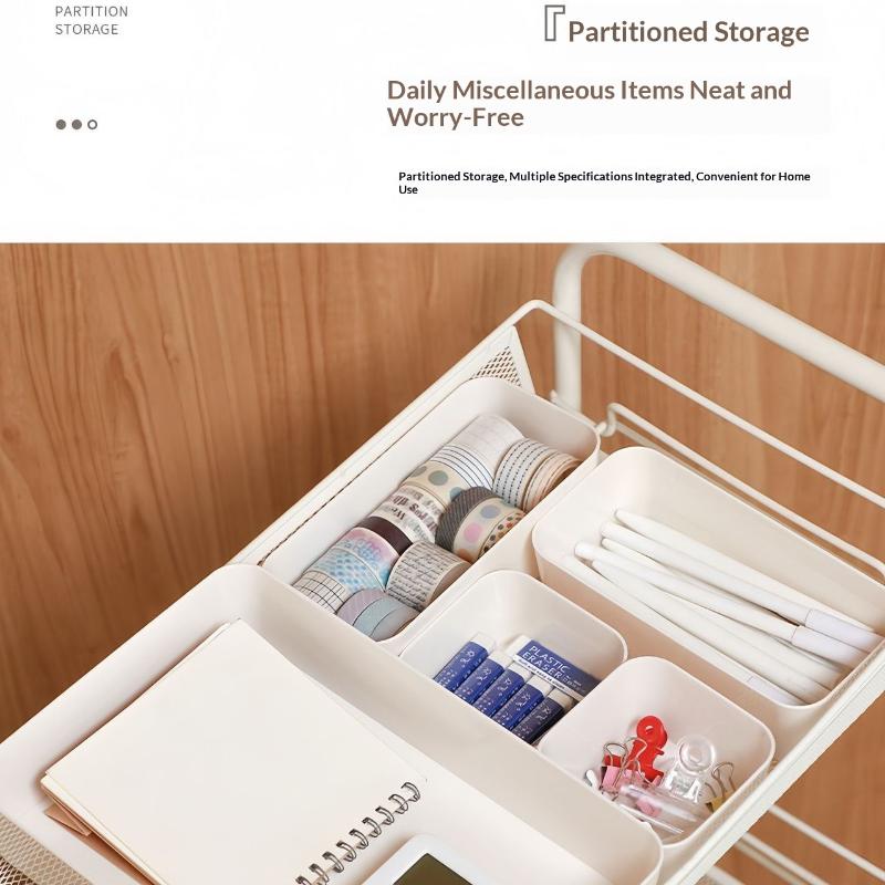 7Pcs Drawer Organizer Set, Plastic Cosmetic And Skincare Storage Boxes With Dividers For Vanity, Desktop,And Drawer Organization