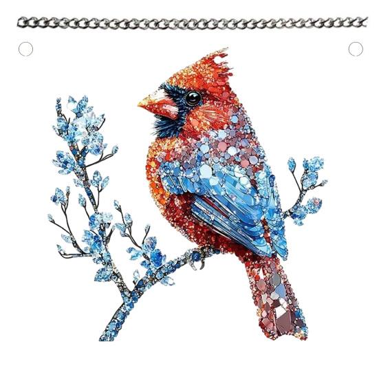 

Birds Hanging Ornaments Acrylic Bird Window Decorations Colorful Sun Catchers for Christmas Trees Easter Parties Home Garden Patio Balcony Decor S J