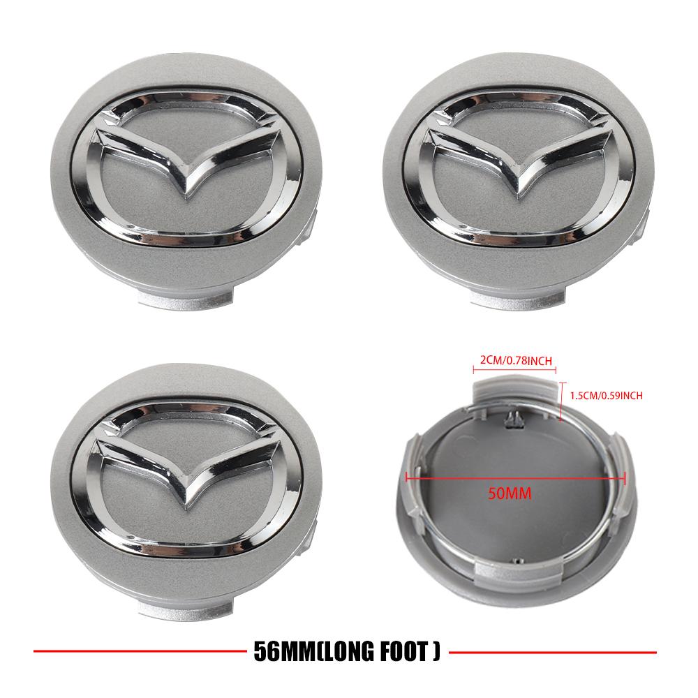 4pcs 56mm Car Hub Cap Wheel Center Emblem Cap for Mazda CX-9 MS Demio MPS Miata RX-7 RX-8 626 BM BL BK GH Skyactiv 323 626 CX-3