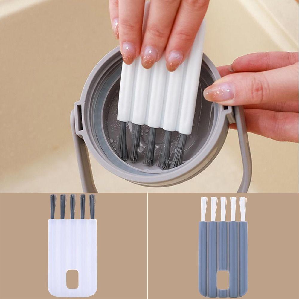 

Flexible Soft Bristles Convenient Cup Brush Cup Cover Cleaner Cleaning Brush Groove Gap Brush